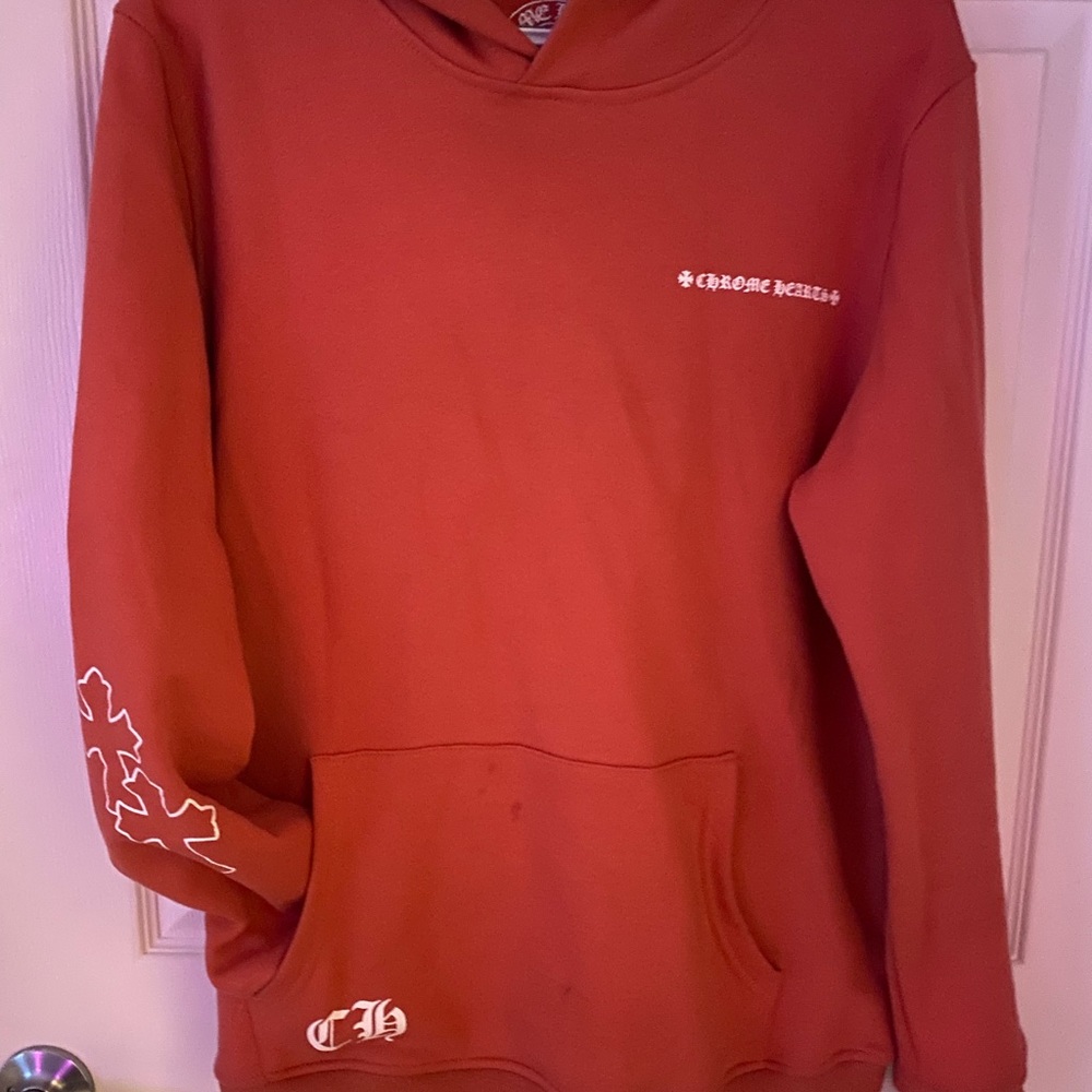 Red Chrome Hearts Hoodie